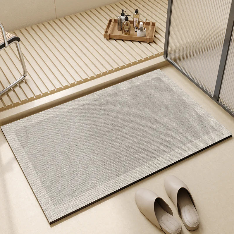 Alfombrilla de baño superabsorbente | Alfombrilla de suelo para baño antideslizante y de secado rápido