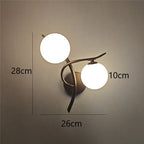 Lámpara de Pared Lunara | Diseño Nórdico LED de Doble Globo