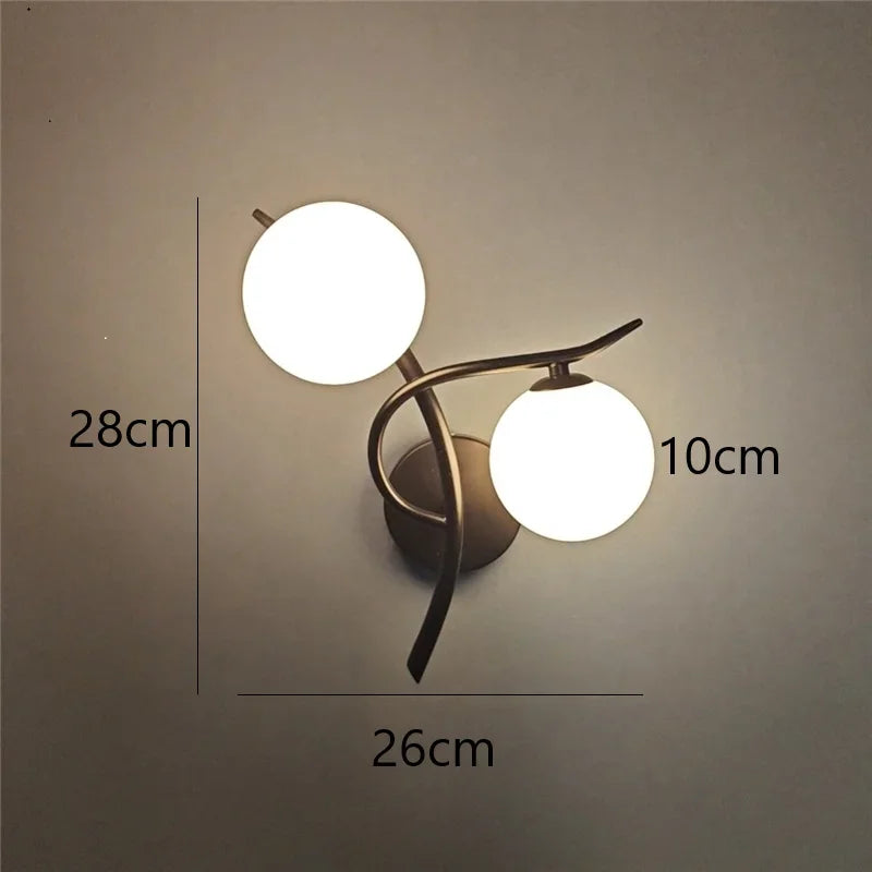 Lámpara de Pared Lunara | Diseño Nórdico LED de Doble Globo