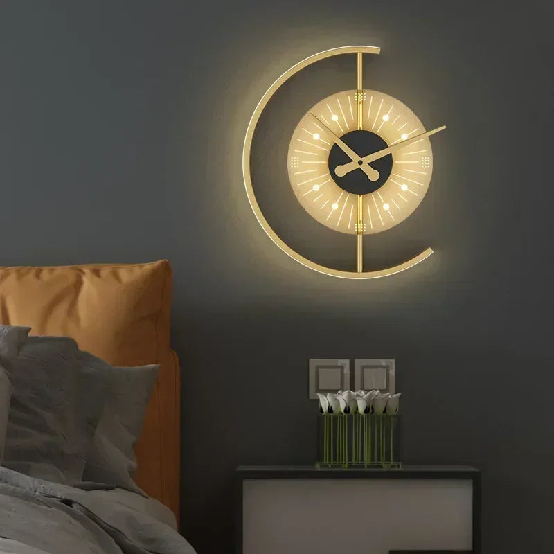 Reloj de Pared Lunaris | Aplique LED Posmoderno