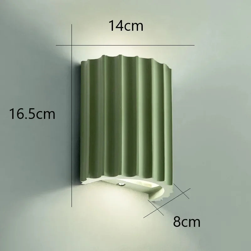 Lámpara de Pared de Resina Nórdica Moderna