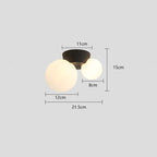 Luz de Techo Luméa | Diseño Moderno Francés de Doble Globo