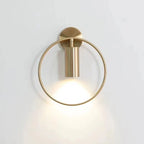 Lámpara de Pared Halo | Diseño Minimalista Nórdico en Oro
