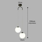 Lámpara Colgante Luna | Diseño Nórdico Moderno de Globo de Vidrio