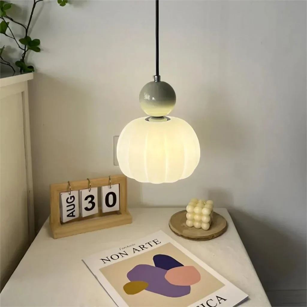 Lámpara Colgante de Calabaza Nórdica LED
