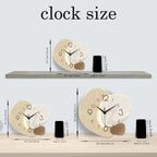 TempoStone | Reloj de Pared Moderno y Simple | Diseño Silencioso de Cuarzo