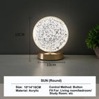 Stellora - Lámpara Nocturna LED de Cristal 3D