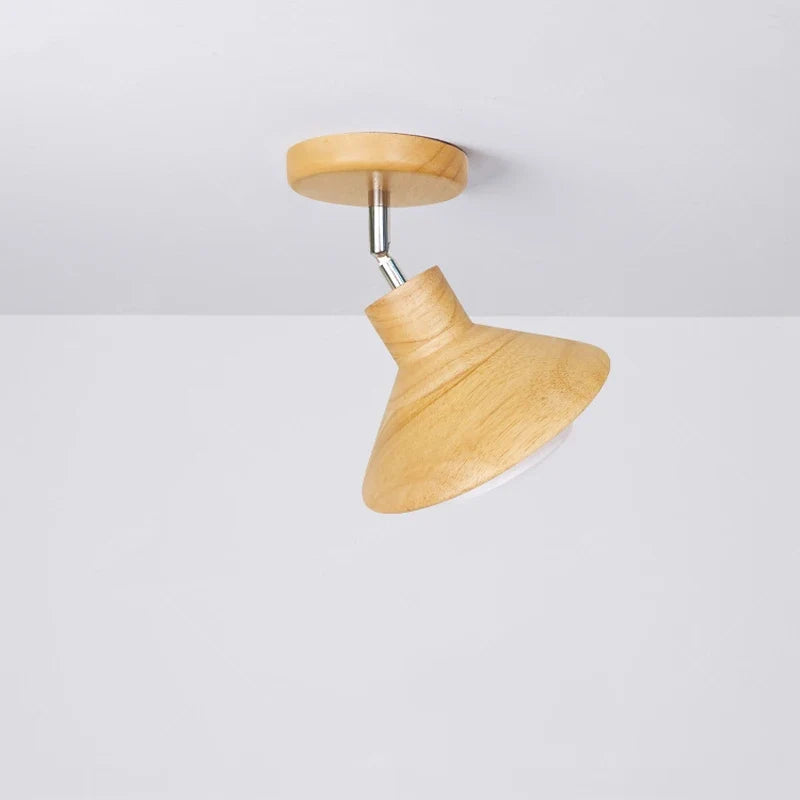 Lámpara de Techo NordicWood | Diseño Cónico de Madera Natural