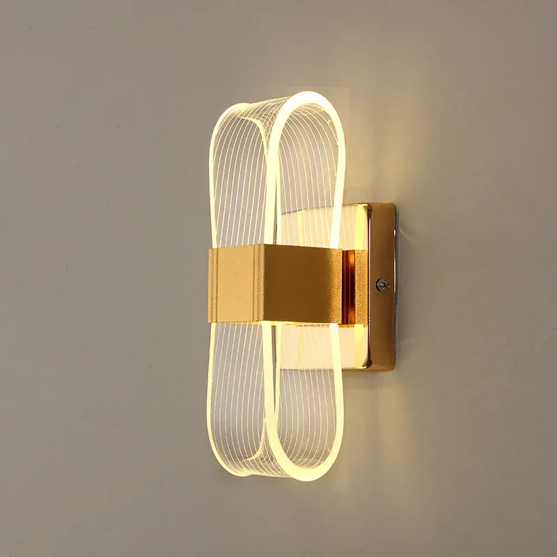 Lámpara de Pared LED de Lujo Nórdico | Luz Decorativa Moderna de Aluminio
