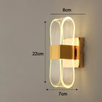 Lámpara de Pared LED de Lujo Nórdico | Luz Decorativa Moderna de Aluminio
