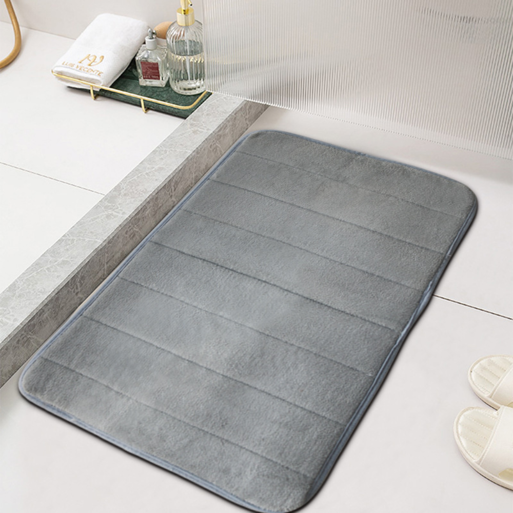 Alfombrilla de baño ultra suave y absorbente | Diseño antideslizante y de secado rápido