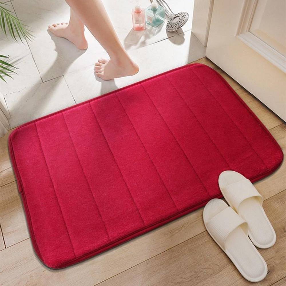Alfombrilla de baño ultra suave y absorbente | Diseño antideslizante y de secado rápido