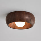 Lámpara de Techo Albanora | Luminaria LED de Madera Moderna Minimalista