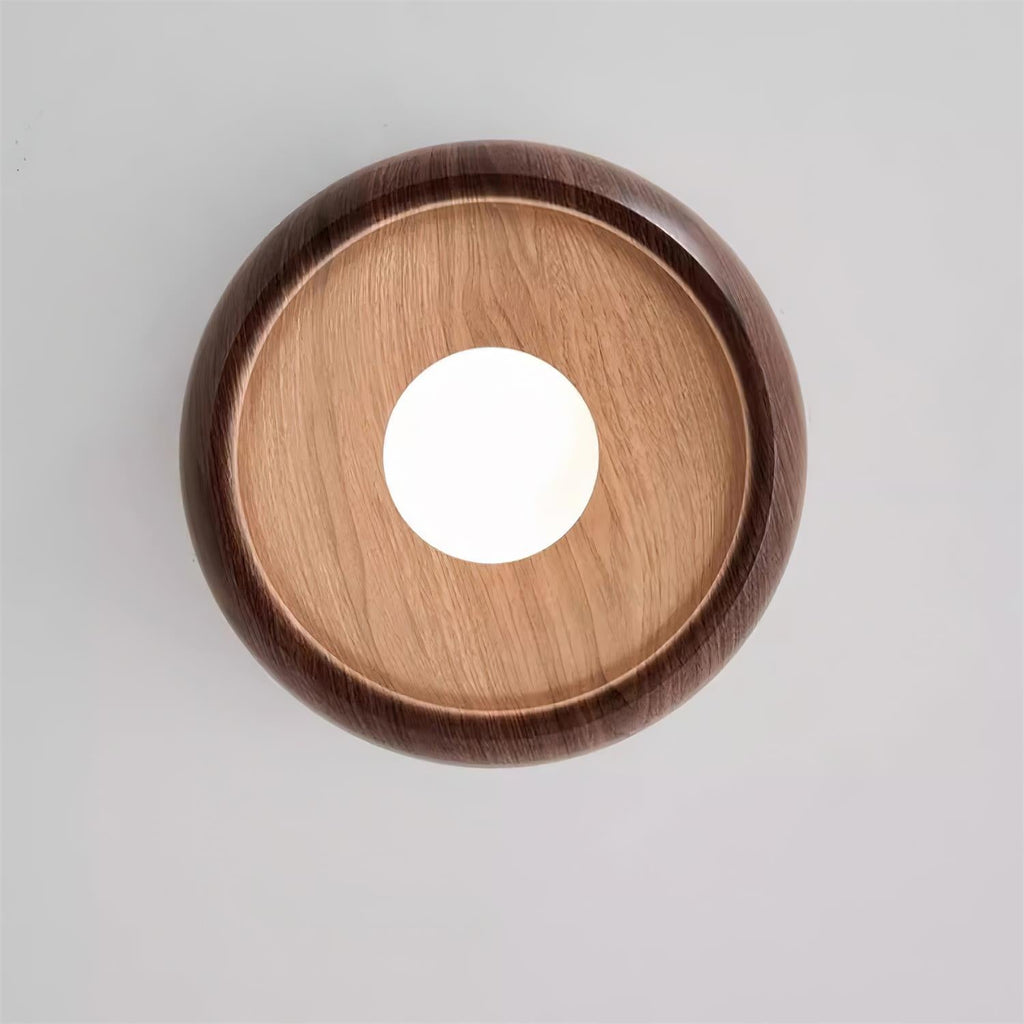 Lámpara de Techo Albanora | Luminaria LED de Madera Moderna Minimalista