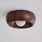Lámpara de Techo Albanora | Luminaria LED de Madera Moderna Minimalista