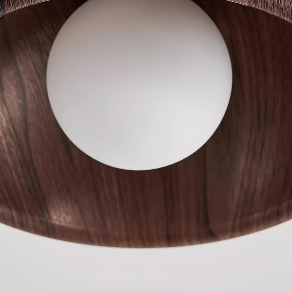 Lámpara de Techo Albanora | Luminaria LED de Madera Moderna Minimalista