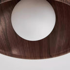 Lámpara de Techo Albanora | Luminaria LED de Madera Moderna Minimalista