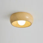 Lámpara de Techo Albanora | Luminaria LED de Madera Moderna Minimalista