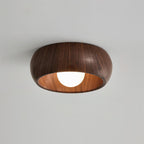 Lámpara de Techo Albanora | Luminaria LED de Madera Moderna Minimalista