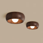 Lámpara de Techo Albanora | Luminaria LED de Madera Moderna Minimalista