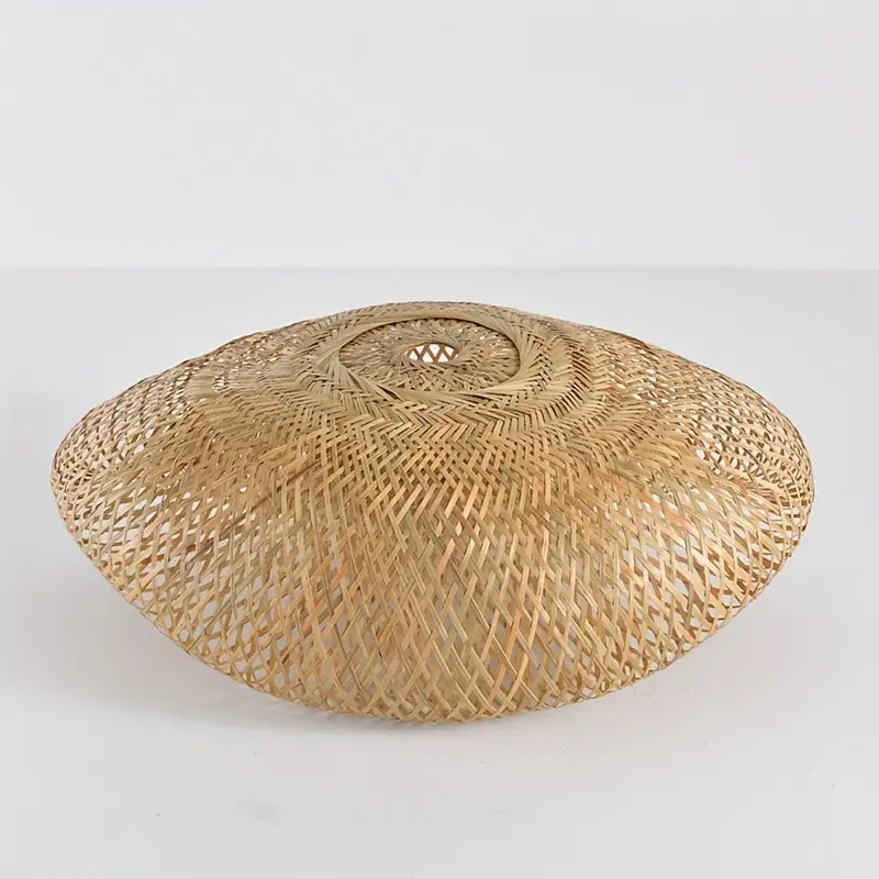 BambooBoho | Pantalla colgante bohemia de ratán tejida a mano