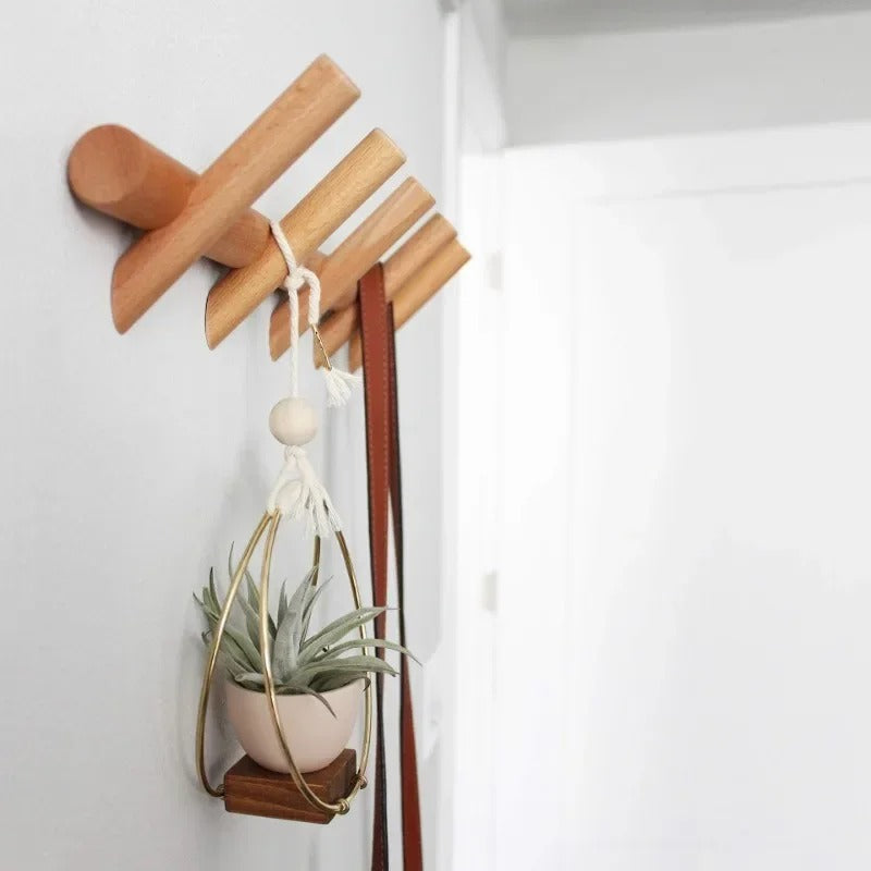 Estante de Pared Maeve | Organizador de Roble Macizo