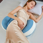 Almohada Ajustable para Embarazo | Soporte Ergonómico para Maternidad para Dormir de Lado y Boca Abajo