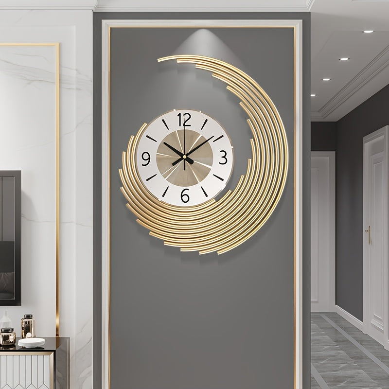 Reloj de Pared Moderno 3D de Metal | Reloj Decorativo con Movimiento de Cuarzo Silencioso