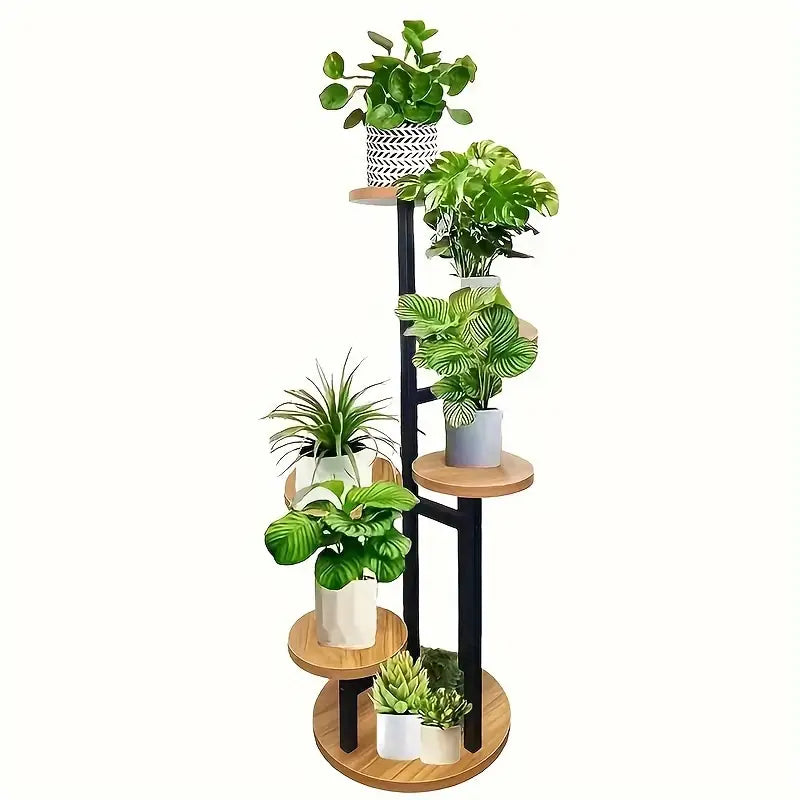 Verdura | Soporte redondo para plantas de 6 niveles | De madera