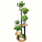 Verdura | Soporte redondo para plantas de 6 niveles | De madera