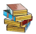 Lámpara Decorativa de Libro Vidriera LED