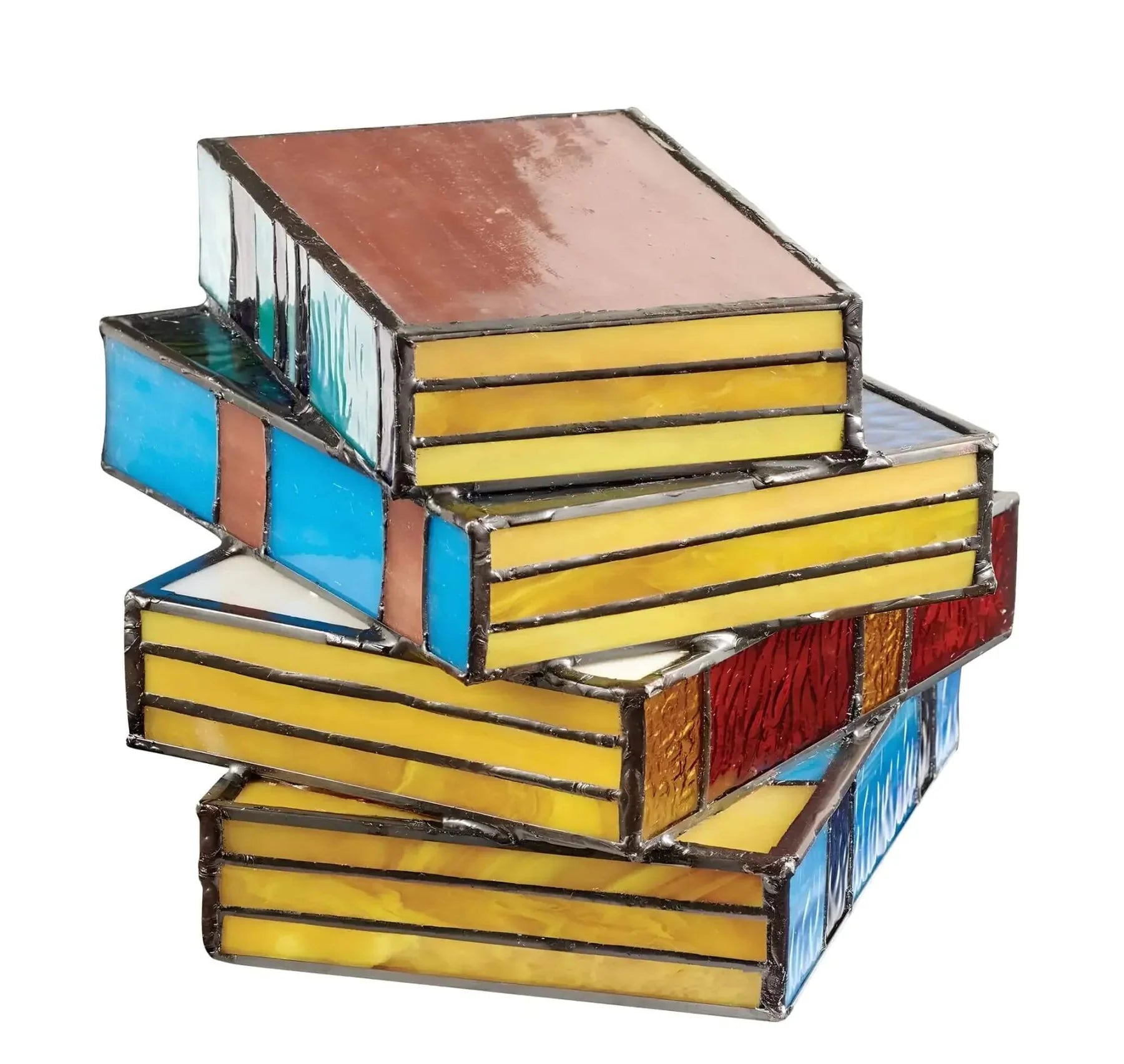 Lámpara Decorativa de Libro Vidriera LED