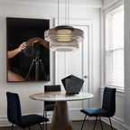 Lámpara colgante de vidrio | Luz colgante estilo Bauhaus