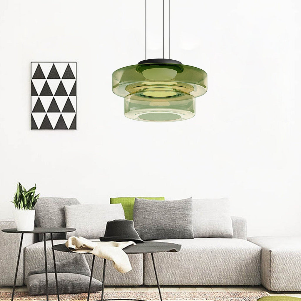 Lámpara colgante de vidrio | Luz colgante estilo Bauhaus