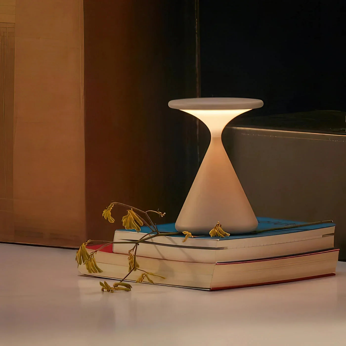 Lámpara de Mesa Inalámbrica Aurora | Diseño de Reloj de Arena