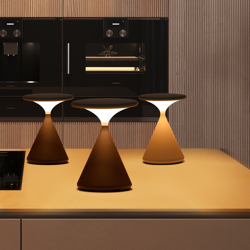 Lámpara de Mesa Inalámbrica Aurora | Diseño de Reloj de Arena