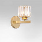 Lámpara de Pared de Cristal | Aplique Moderno de Vidrio y Hierro