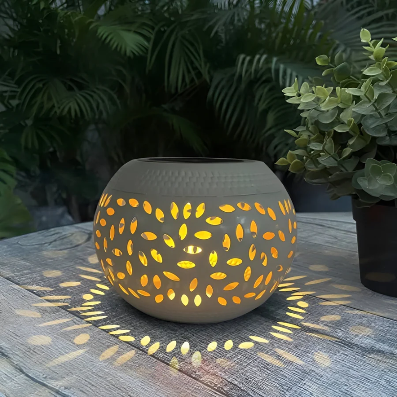 Lámpara Solar de Jardín Lumopattern Metal