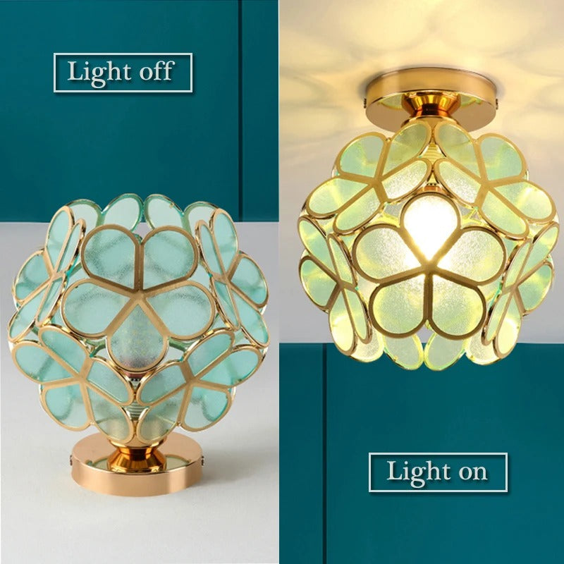 Lámpara de Techo Nordic Petal para Pasillo | Luz Elegante para Corredor y Dormitorio