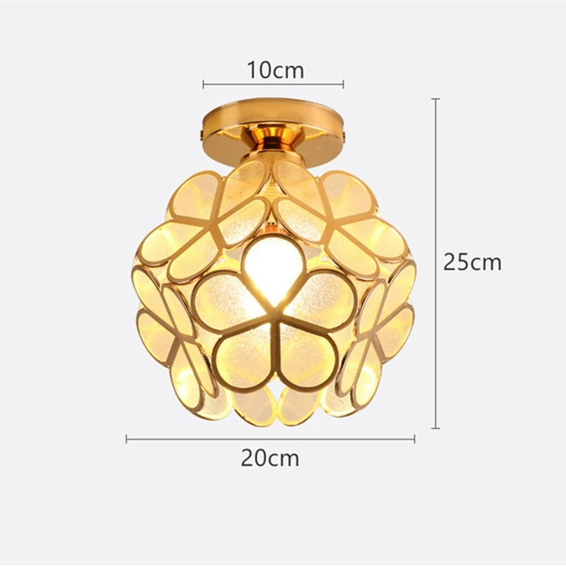 Lámpara de Techo Nordic Petal para Pasillo | Luz Elegante para Corredor y Dormitorio