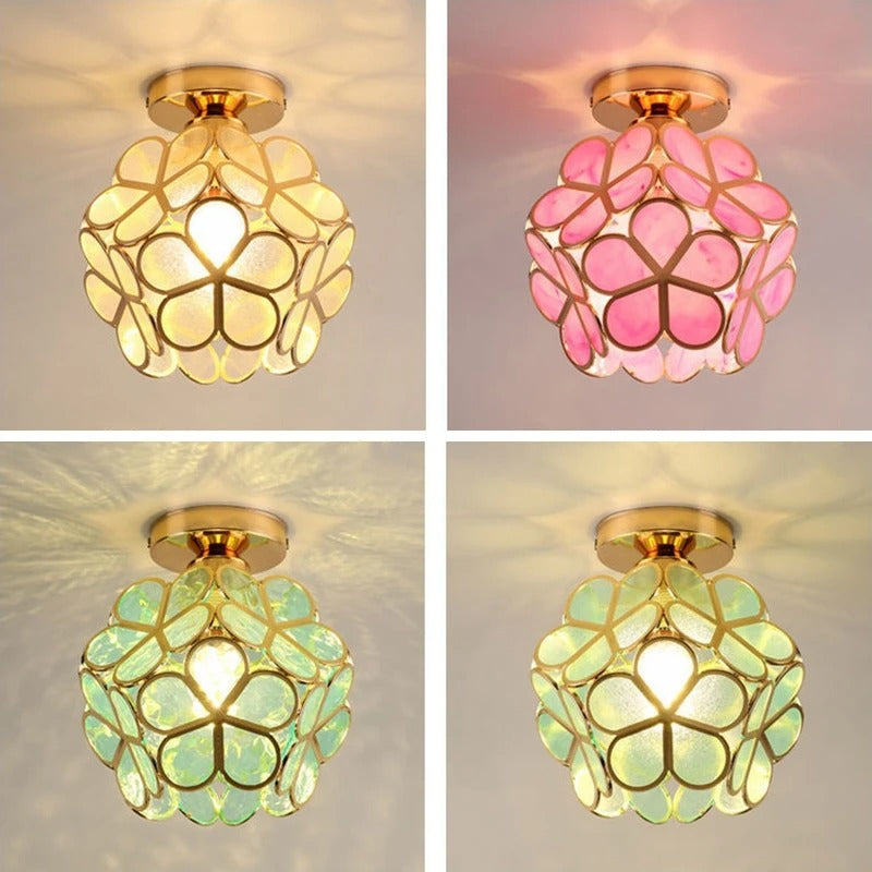 Lámpara de Techo Nordic Petal para Pasillo | Luz Elegante para Corredor y Dormitorio