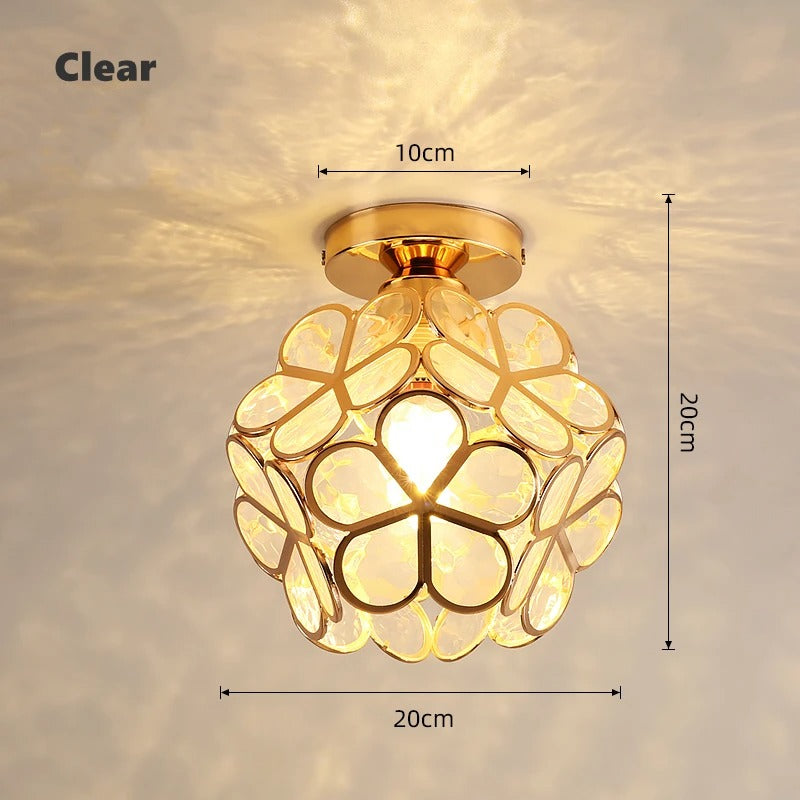 Lámpara de Techo Nordic Petal para Pasillo | Luz Elegante para Corredor y Dormitorio