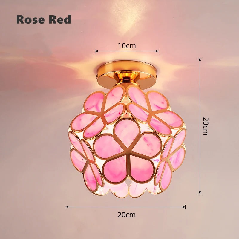 Lámpara de Techo Nordic Petal para Pasillo | Luz Elegante para Corredor y Dormitorio