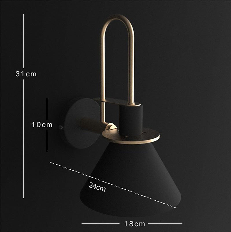 Lámpara de Pared Mono | Lámpara de Pared de Metal Posmoderna por Marco Bellini