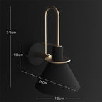 Lámpara de Pared Mono | Lámpara de Pared de Metal Posmoderna por Marco Bellini