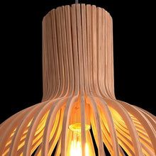 Lámpara Colgante de Madera Artesanal Nórdica