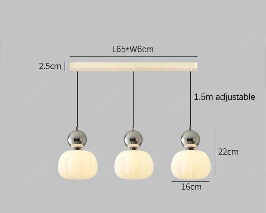 Lámpara Colgante de Calabaza Nórdica LED
