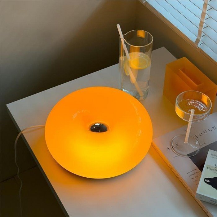 Lámpara Donut Bauhaus | Lámpara Moderna LED de Mesa y Pared