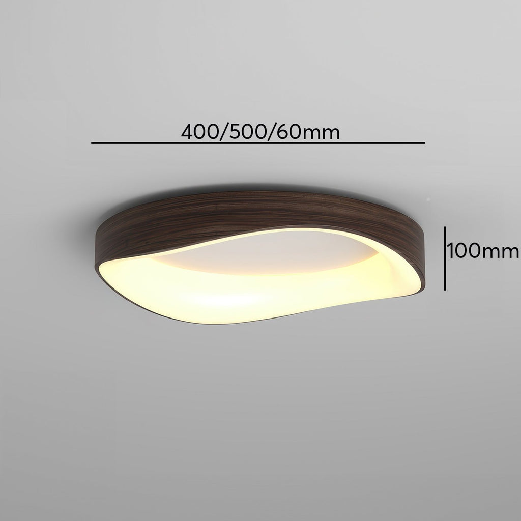 Lámpara de techo con veta de madera artística nórdica